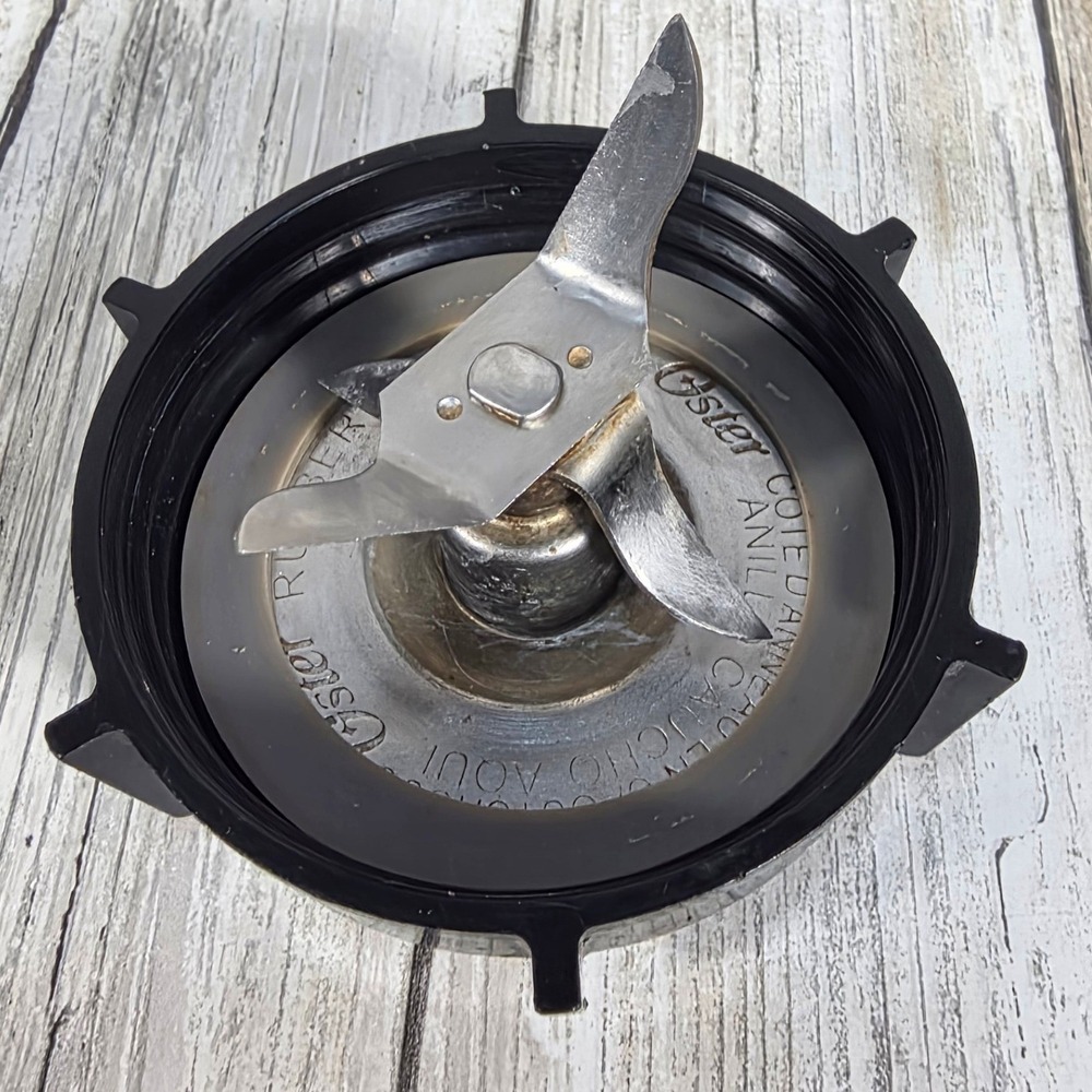 Oster Blender Blade Assembly 148381 Black Jar Base Cap Gasket 4-Point Blade
